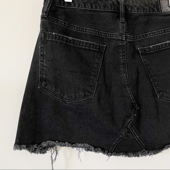 American Eagle Black Jean Skirt - Picture 7 of 13